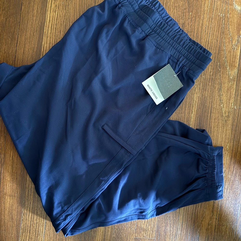White Cross Navy Hybrid Jogger